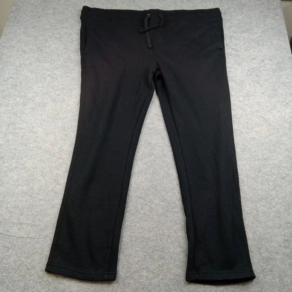 Goodfellow & Co Sweatpants Mens 2XL Black Fleece Lounge Elastic Waist Pockets